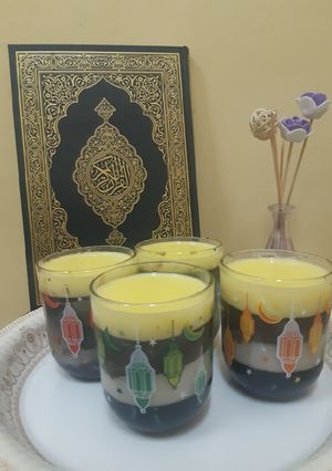 Foto resep Puding 3 lapis with vla custard