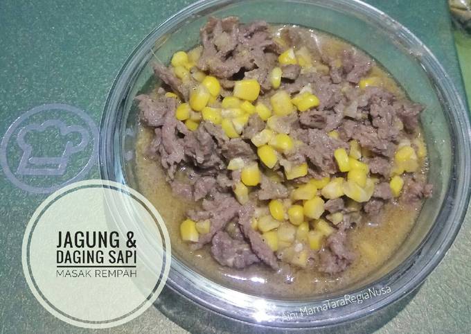 Jagung & Daging Sapi Masak Rempah