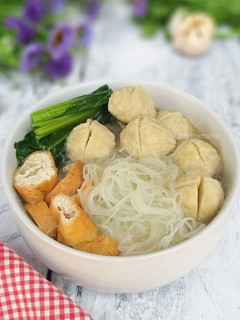 Foto resep Bihun Kuah Bakso Ayam