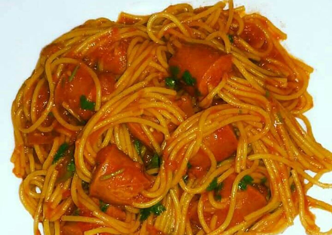 Spaghetti stocked in smokies