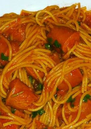 A picture of Spaghetti stocked in smokies.