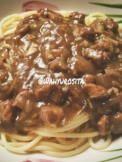 Foto resep Spaghetti Sapi Lada Hitam