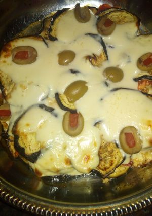 Una foto de Lasaña individual con berenjena