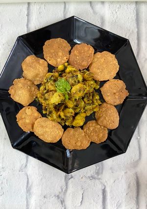 A picture of Dhania Wale Aloo.