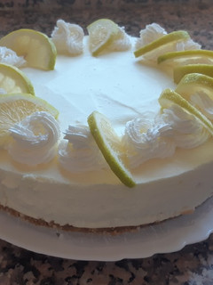 Una foto de Tarta de mousse de limón