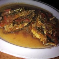 A picture of Fish stew.
