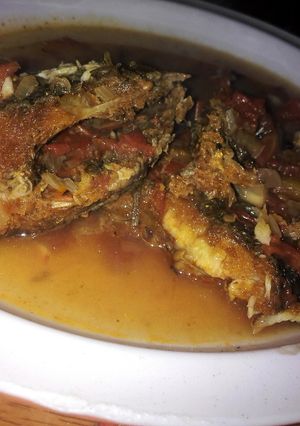 A picture of Fish stew.