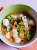 Sup Baso Sapi (dengan telur puyuh)
