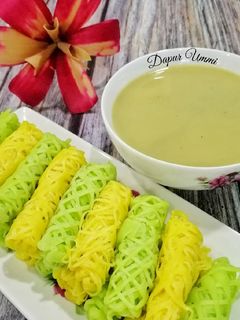 Gambar Roti Jala Dengan Kastard Durian
