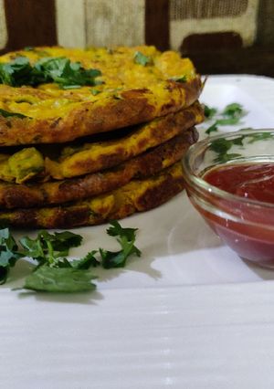 A picture of Chickpea Pancakes.