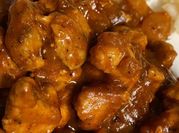 Una foto de pollo en salsa de coca cola