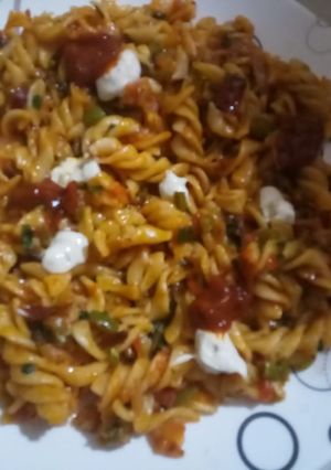 A picture of Masala pasta.