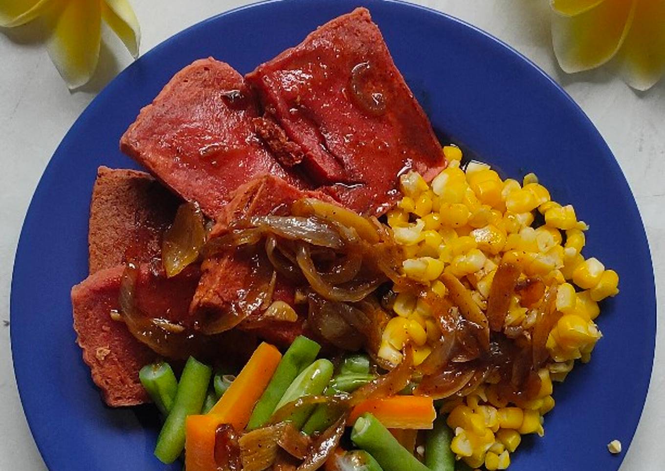 Kornet ayam prozen kuah saos tiram lada hitam
