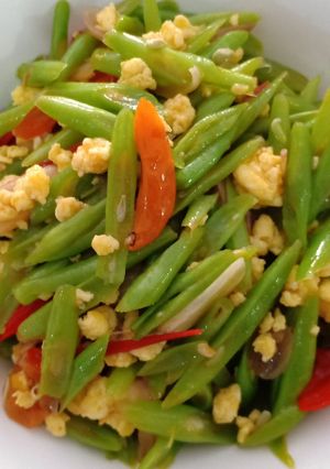 Foto resep Oseng buncis telur