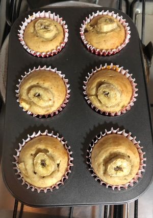 Una foto de Muffins de banana saludable