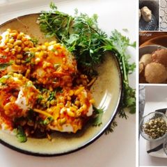 A picture of Dahi sonth sev puri.