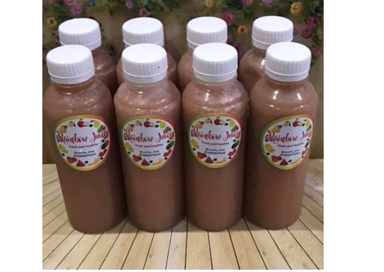 Bagaimana Menyiapkan Diet Juice Apple Pear Lychee Strawberry, Enak Banget