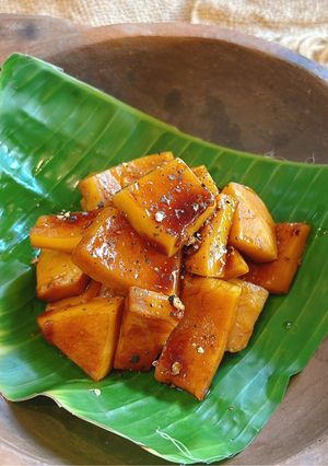 Hình của món Dừa non kho tiêu.