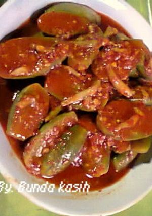 Foto resep Tumis terong kuah merah