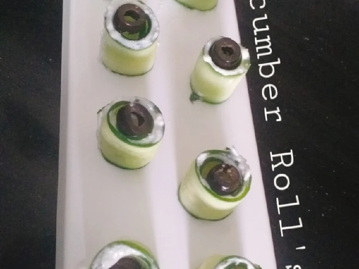 Easy Steps to Prepare|Recipe} Three coloured Cucumber Roll&amp;#39;s Up Anti-Fail