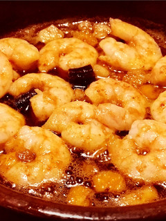 Una foto de Cazuela de langostinos 🦐 al ajillo