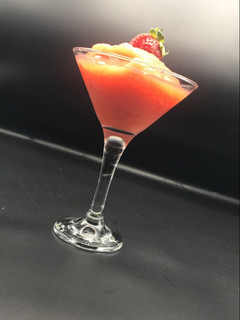 A picture of Strawberry Rosé Slushy.