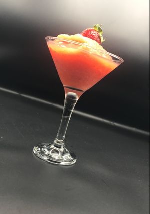 A picture of Strawberry Rosé Slushy.