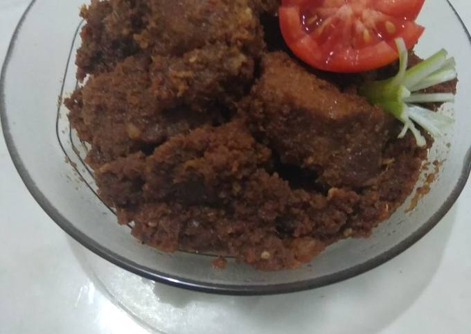 Rendang daging kering