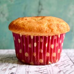 A picture of Strawberry and White Chocolate Chip Muffins.