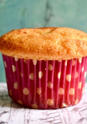 A picture of Strawberry and White Chocolate Chip Muffins.