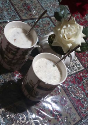 عکسی از دستور شیرموز عسلی 🍯 با مغزیجات 🍱