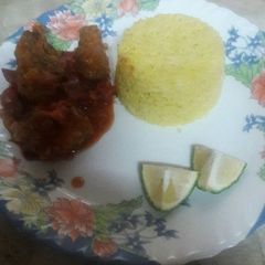 A picture of Batter fish in sauce.