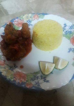A picture of Batter fish in sauce.