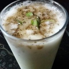 A picture of Namkeen mint lassi.