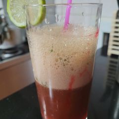 A picture of O brown mocktail.