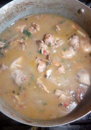 A picture of Nsala soup.