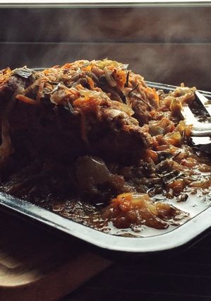 A picture of Slow-Roasted Pulled Pork.