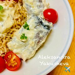 A picture of Trout in a Creamy Sauce.