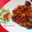 Chilli prawns