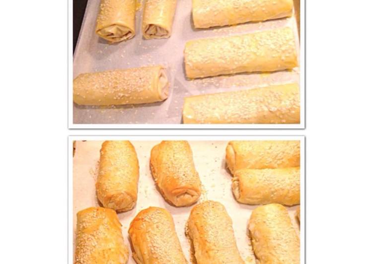 Recipe of Perfect Chicken and Mushroom Filo Rolls