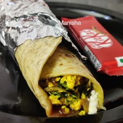 A picture of Paneer Bhurji Frankie.