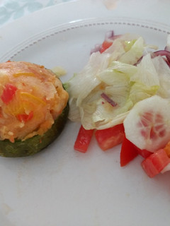 Una foto de Zapallitos rellenos vegetarianos