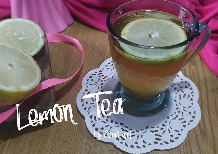 Resep Lemon Tea hangat yang Enak