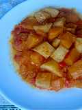 Guisat de patates amb carbassa estil Múrcia