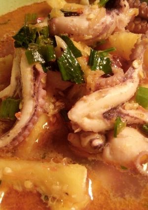 Foto resep Gurita pedes asem nanas