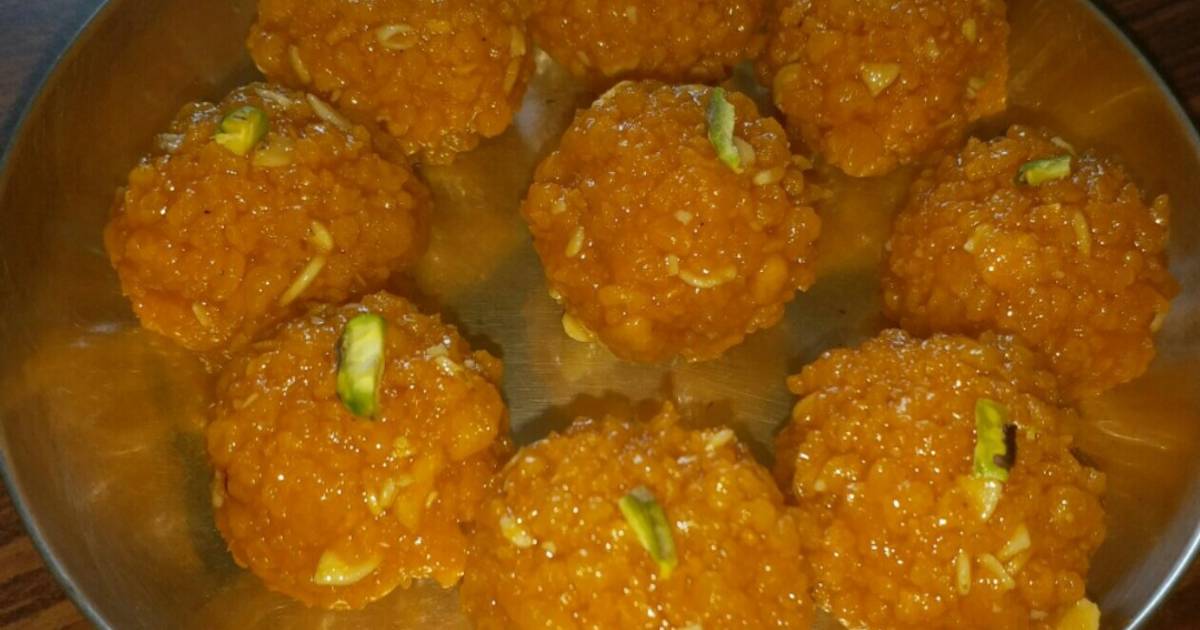 Mothi Choor Laddu Recipe by Savitha Ravi - Cookpad