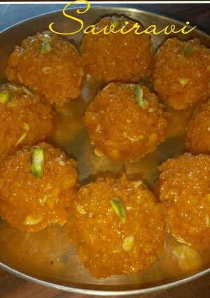 A picture of Mothi Choor Laddu.
