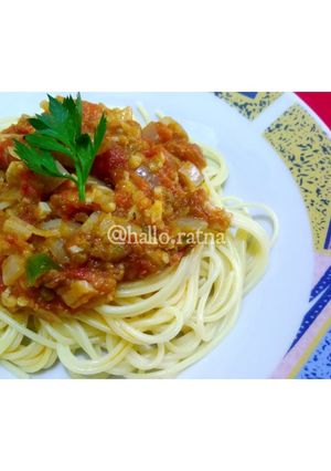 Foto resep Spaghetti Saus Ebi Pedas