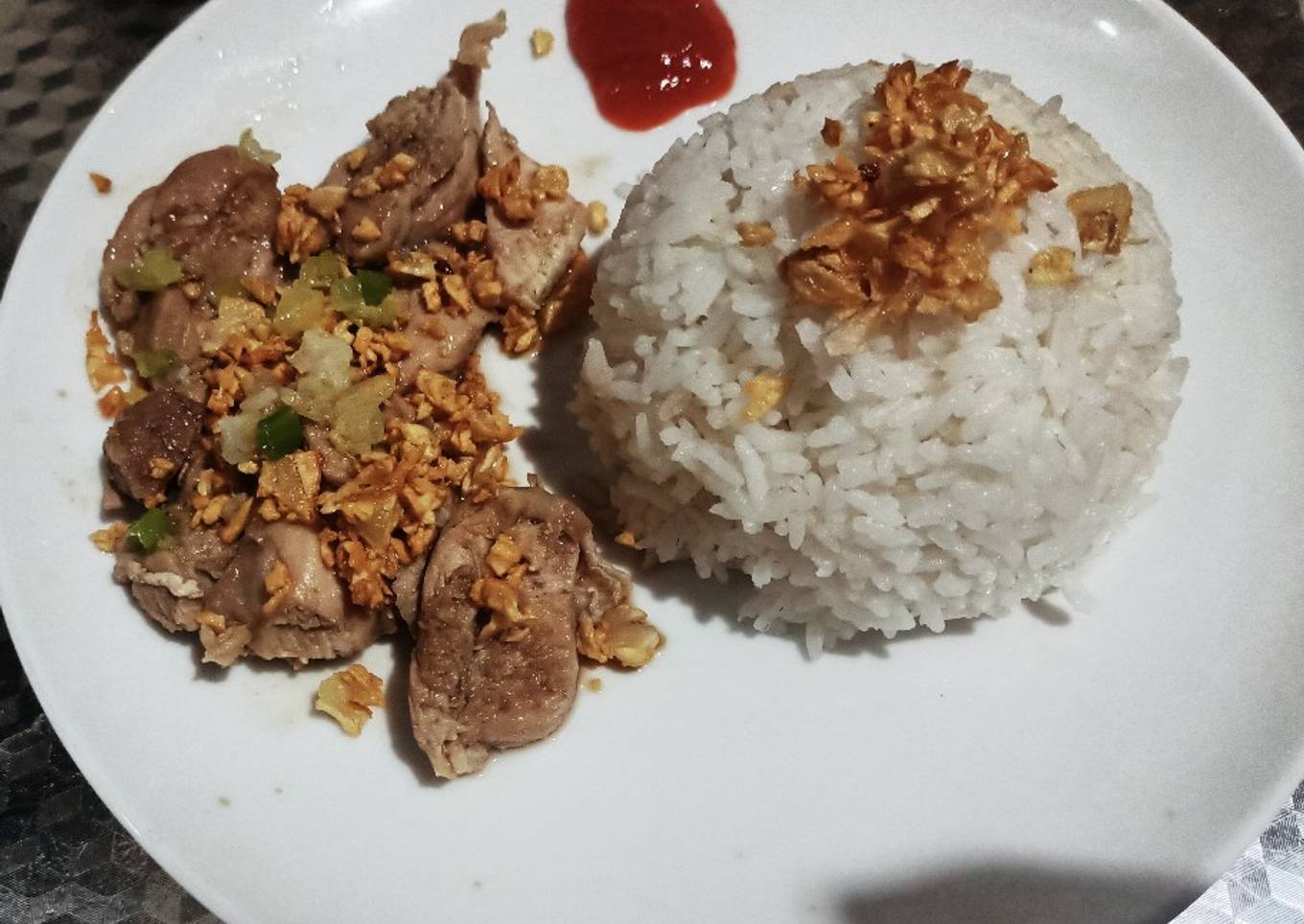 Ayam Rebus bawang putih