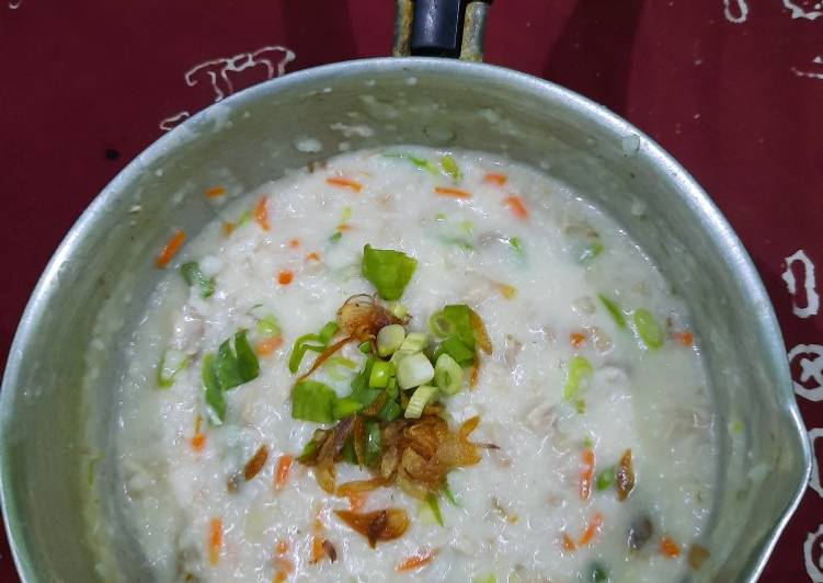 Resep Populer Bubur sayur kaldu ayam Enak Sederhana